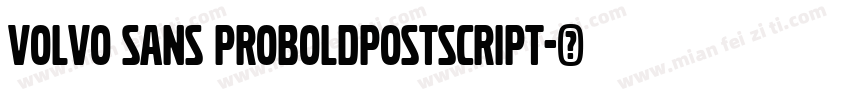 Volvo sans proBoldpostscript字体转换